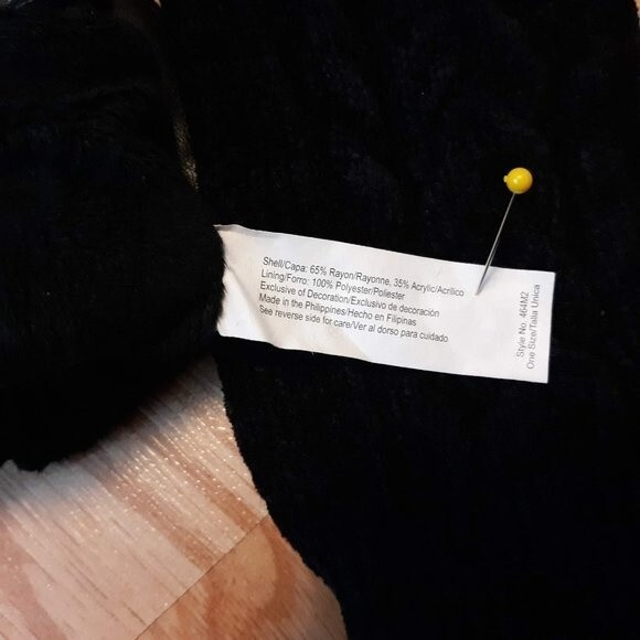 Used GC Isotoner Chenille Knit Gloves Black OS winter stretch glove E21 - Picture 5 of 9